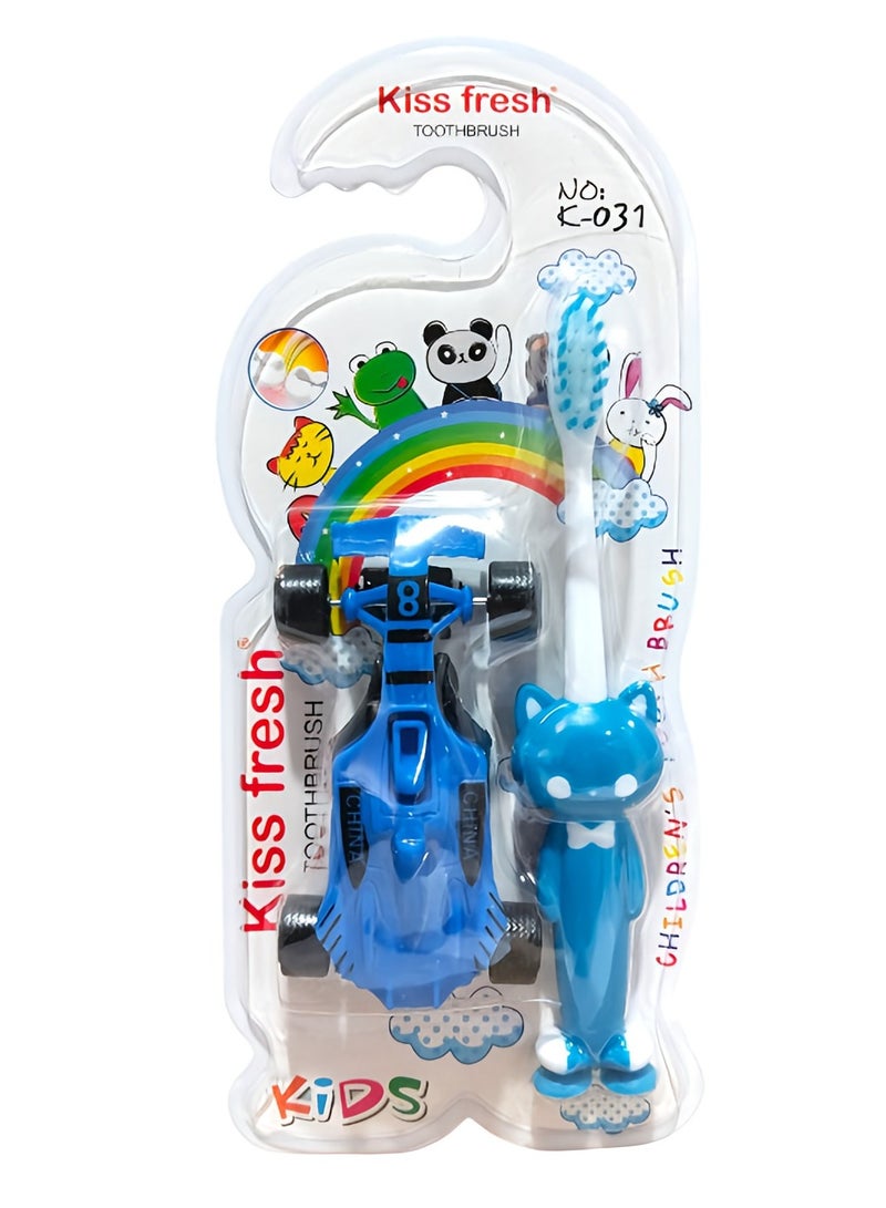 Luxury soft-bristled toothbrush with a toy for children
